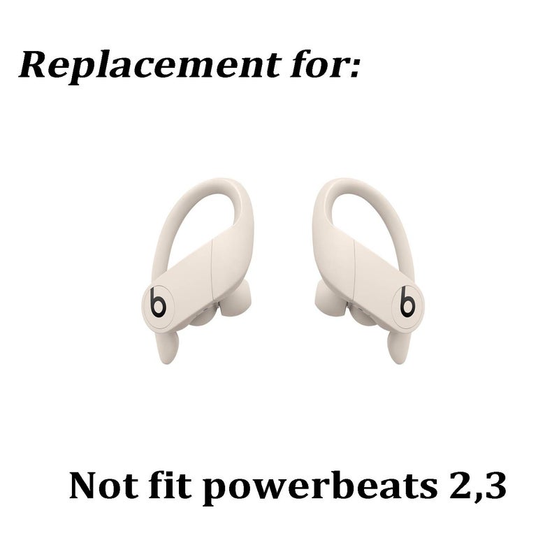 luakesa Replacement Eartips Silicone Earbuds Buds Set for Powerbeats Pro Beats Wireless Earphone Headphones,4 Pair (Lvory) - Image 2